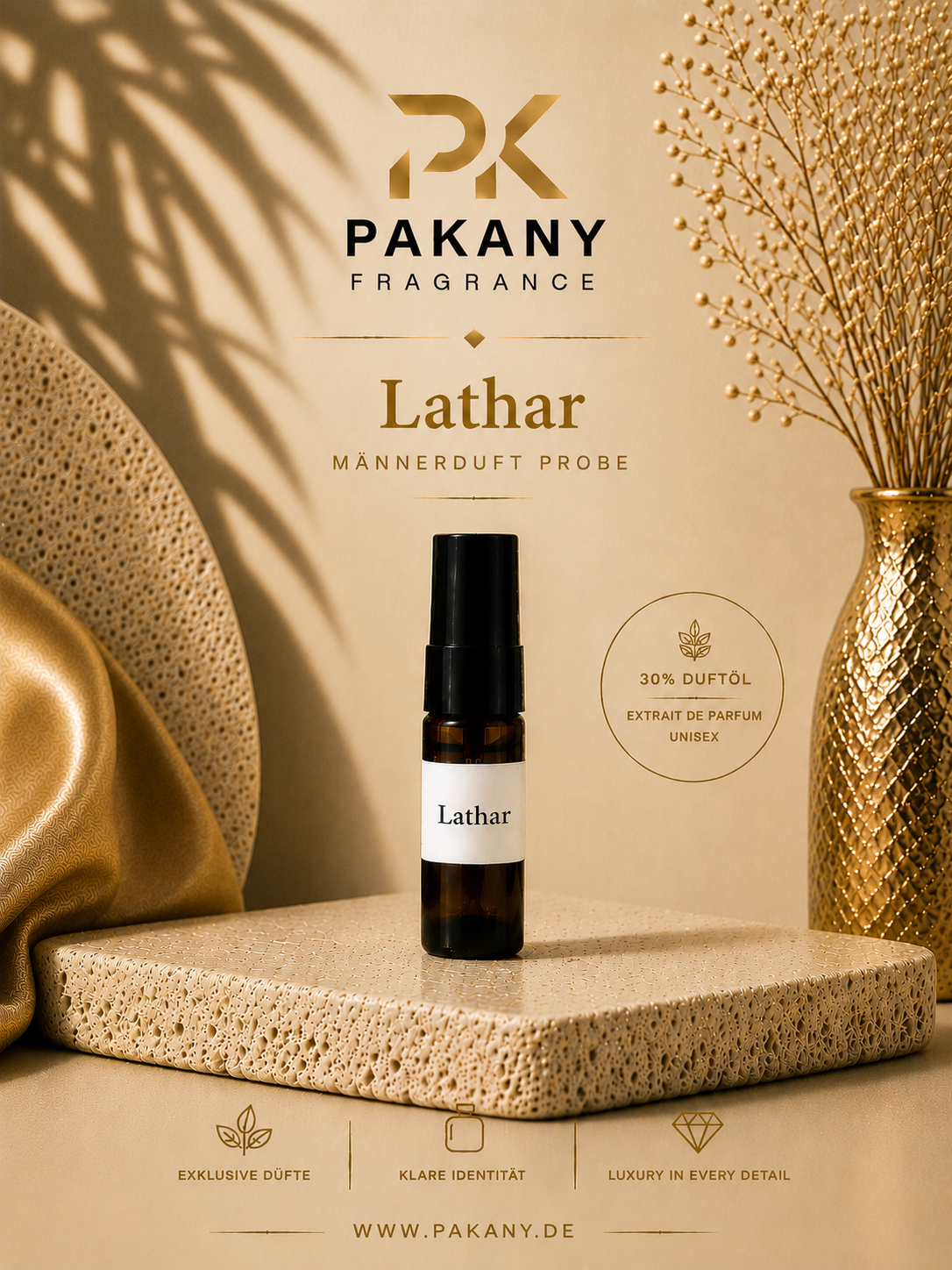 Lathar by Pakany® – Luxuriöses Herrenparfum