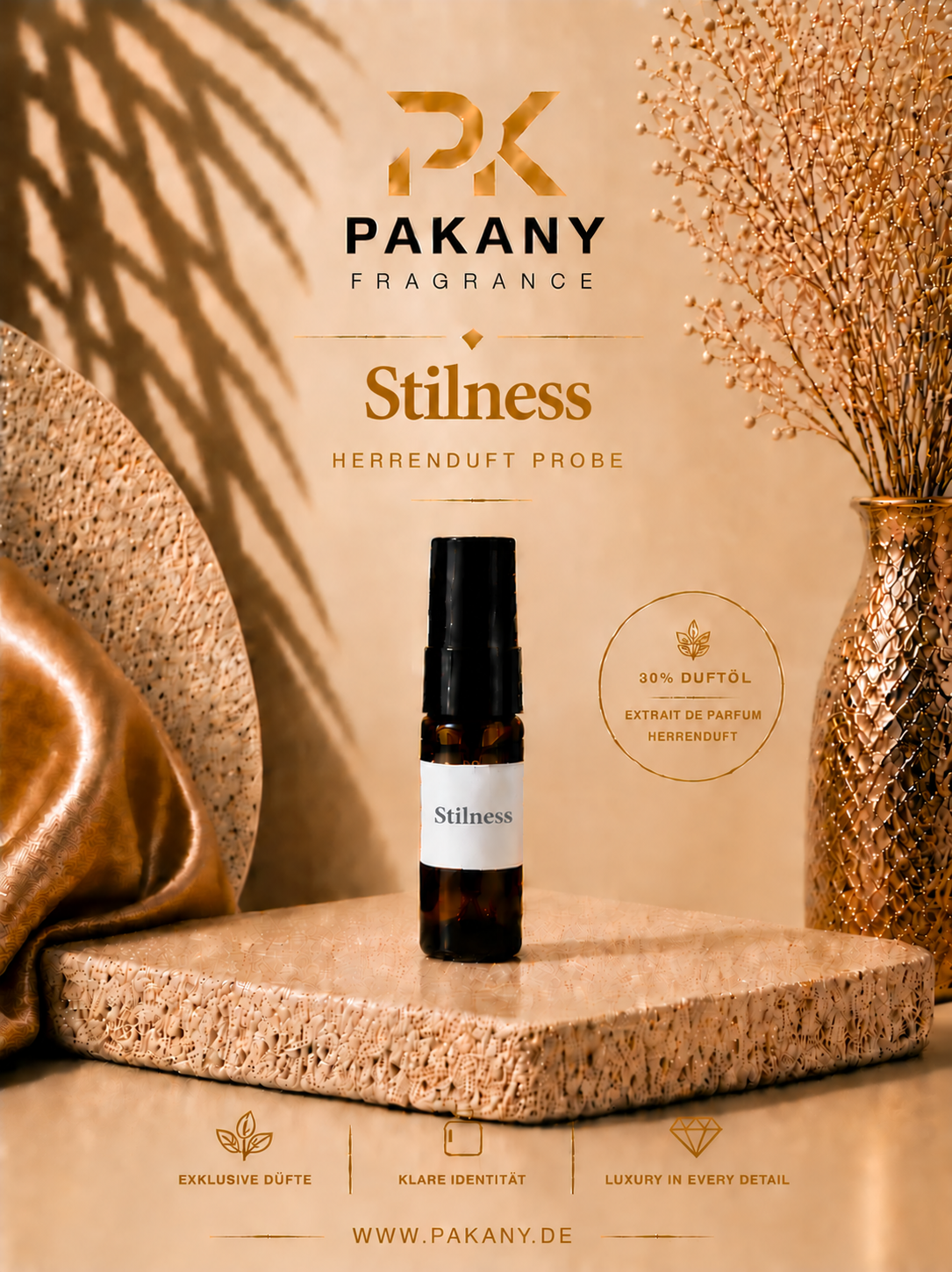 Stilness by Pakany® – Luxuriöses Herrenparfüm