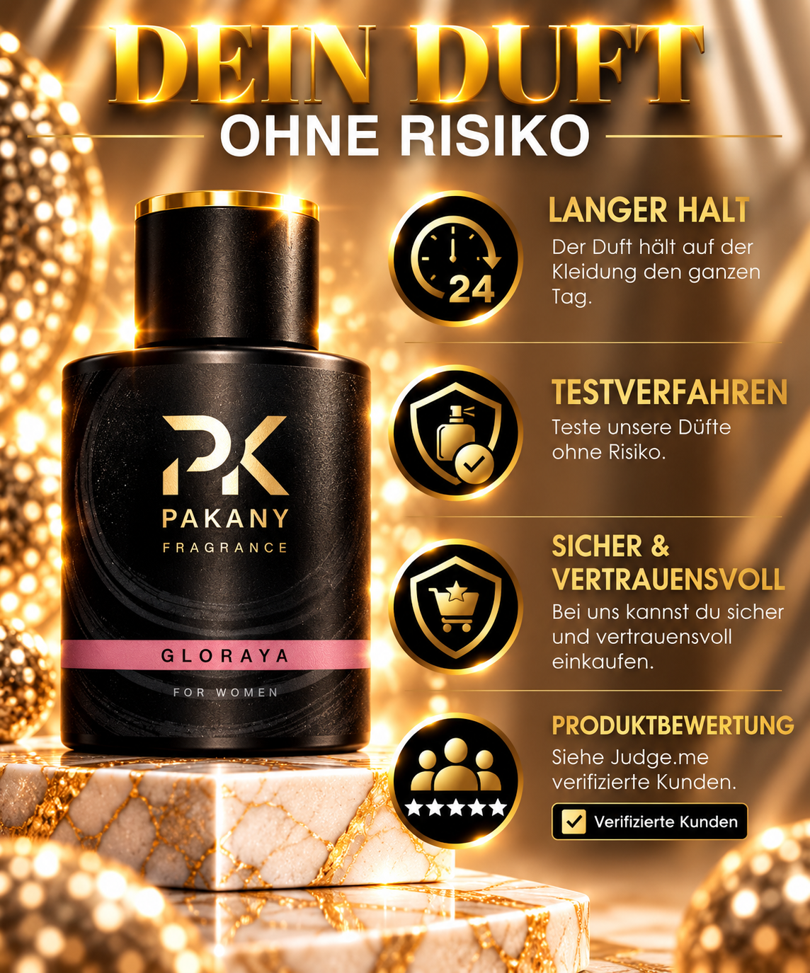 Gloraya by Pakany® – Luxuriöses Damenparfüm