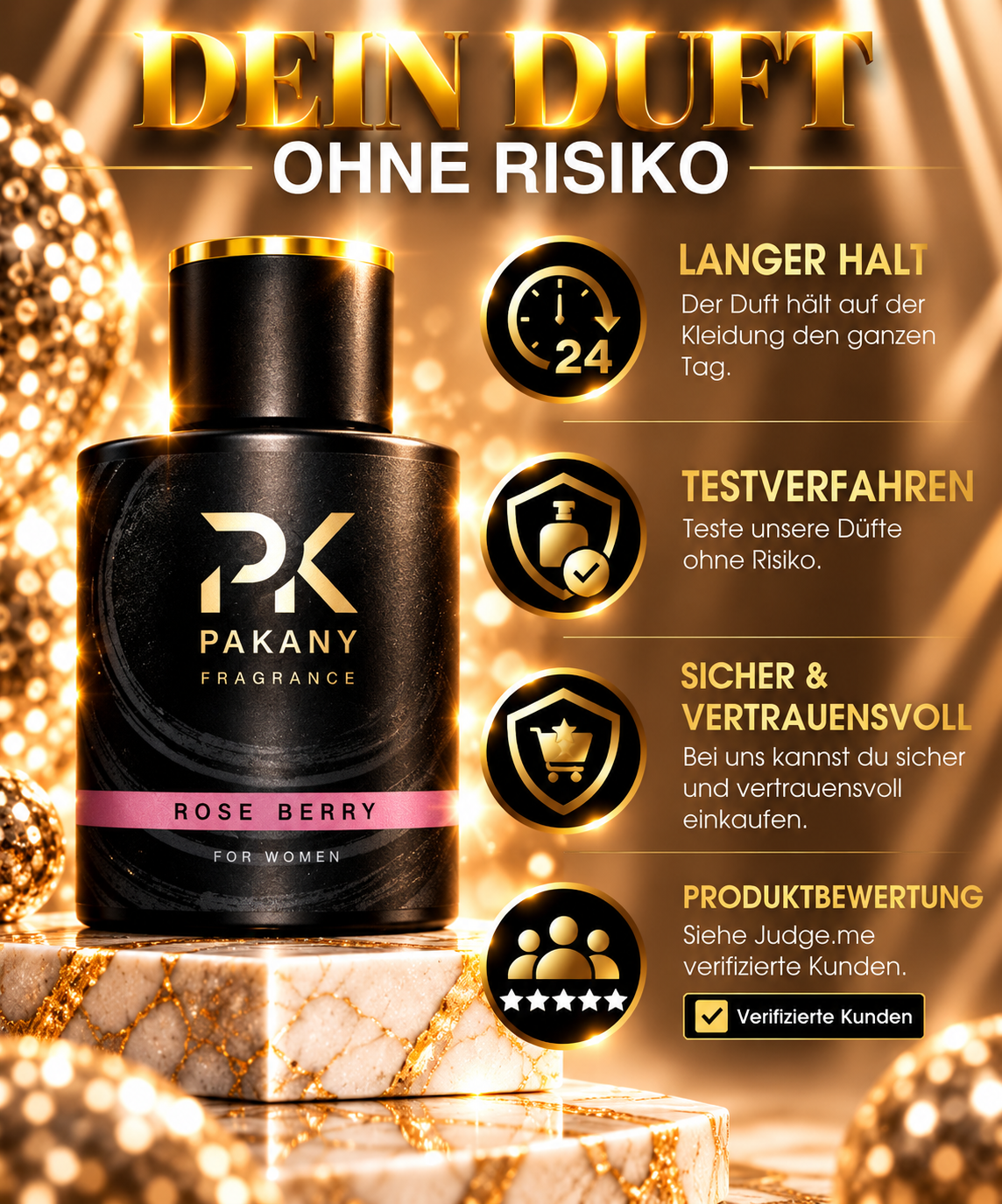 Rose Berry by Pakany® – Luxuriöses Damenparfum