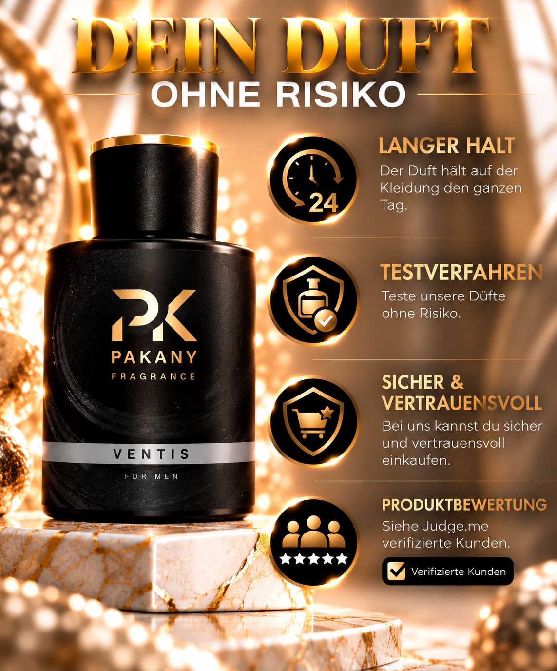 Ventis  by Pakany® – Luxuriöses Herrenparfüm